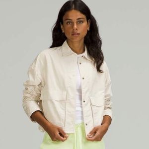 Lululemon Simply Effortless Windbreaker Jacket - White Opal - Size 6